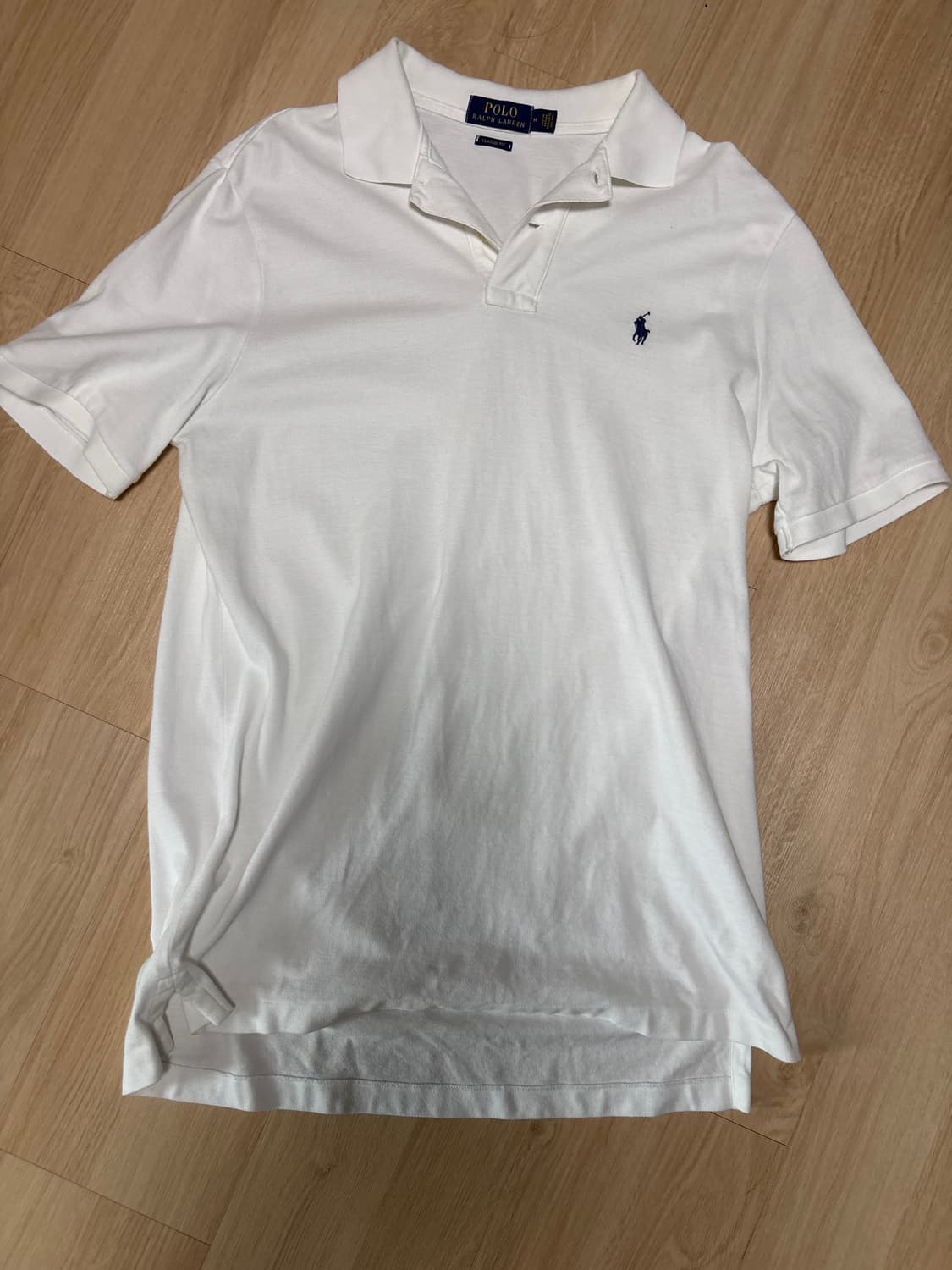 폴로 카라 흰색티  상품이미지1