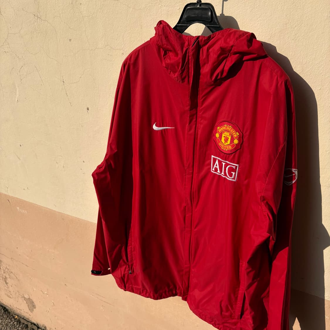 나이키 07-08 맨유 레드컬러 바람막이 자켓 상품이미지1