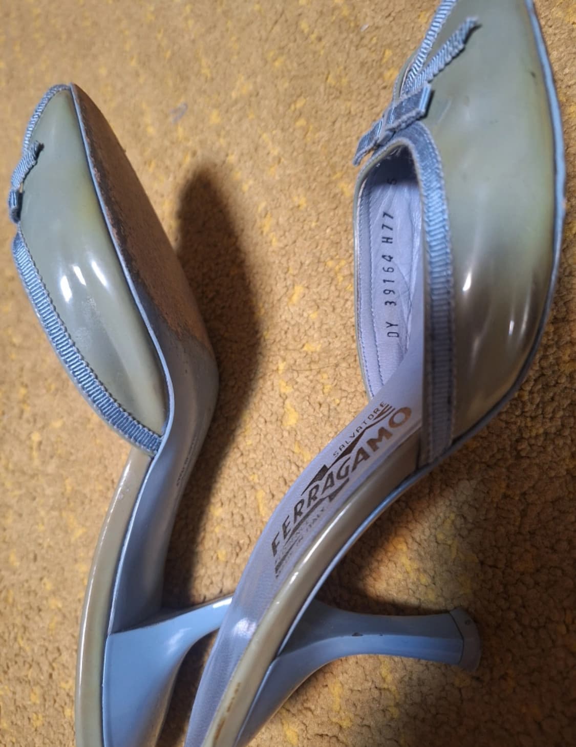 페라가모 Ferragamo 슬리퍼 블루뮬 힐 상품이미지5