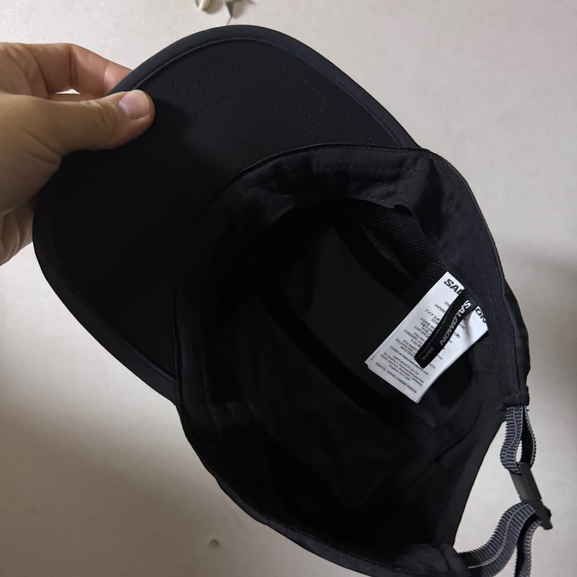 살로몬 템포스 러닝 블록 캡 블랙 상품이미지5