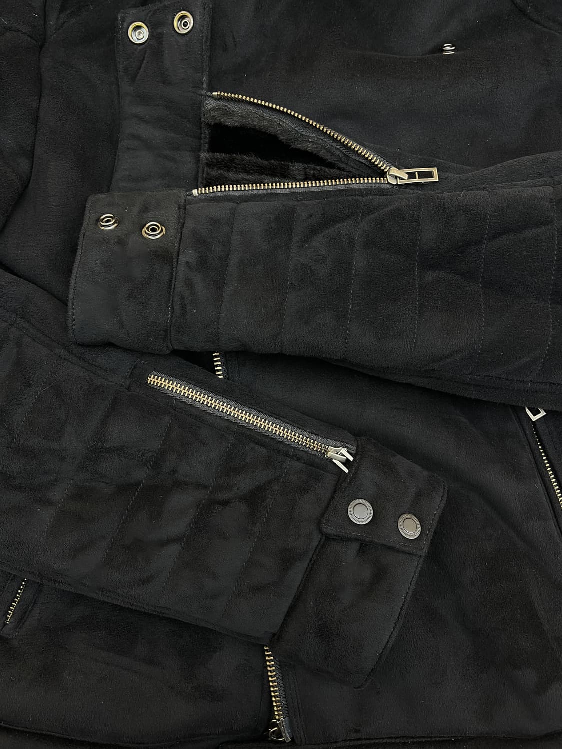 아르마니 익스체인지 투웨이 폭스 퍼 라인 바이크 자켓 상품이미지6