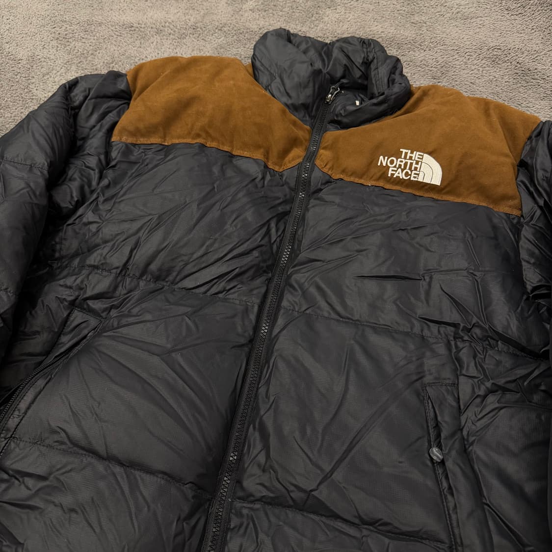 [정품/L] 노스페이스 700LTD 블랙 브라운 눕시 구스다운 패딩 상품이미지1