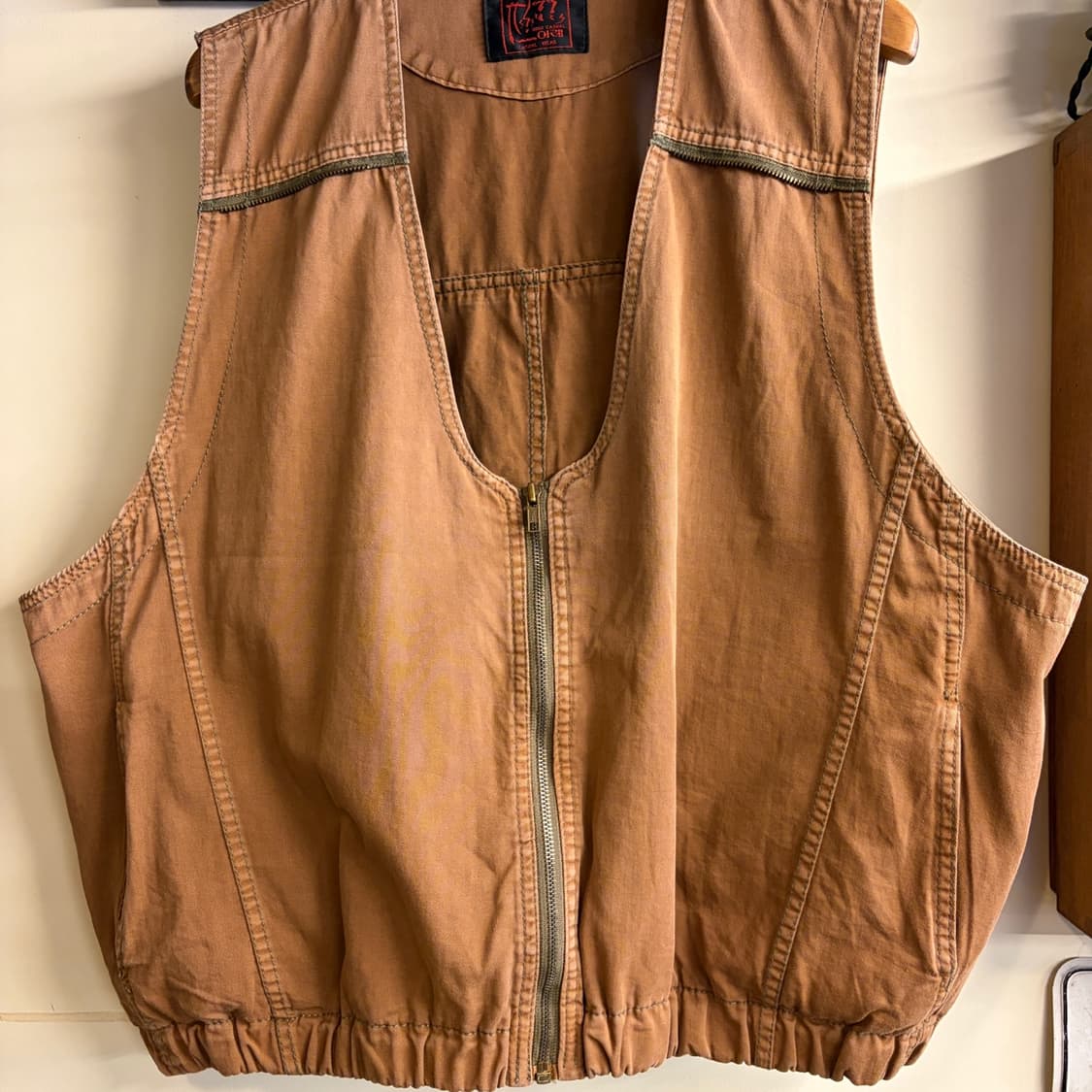 Vintage Work Vest Brown 상품이미지3