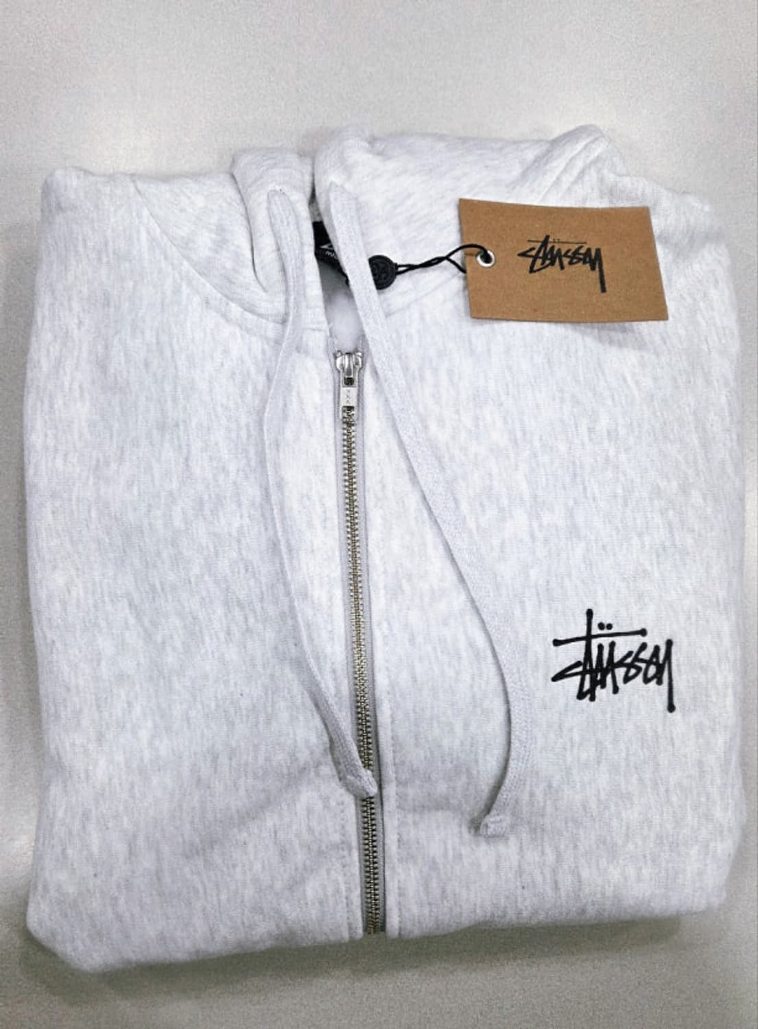 (정품/새상품) 스투시 후드집업 블랙/애쉬그레이 상품이미지6