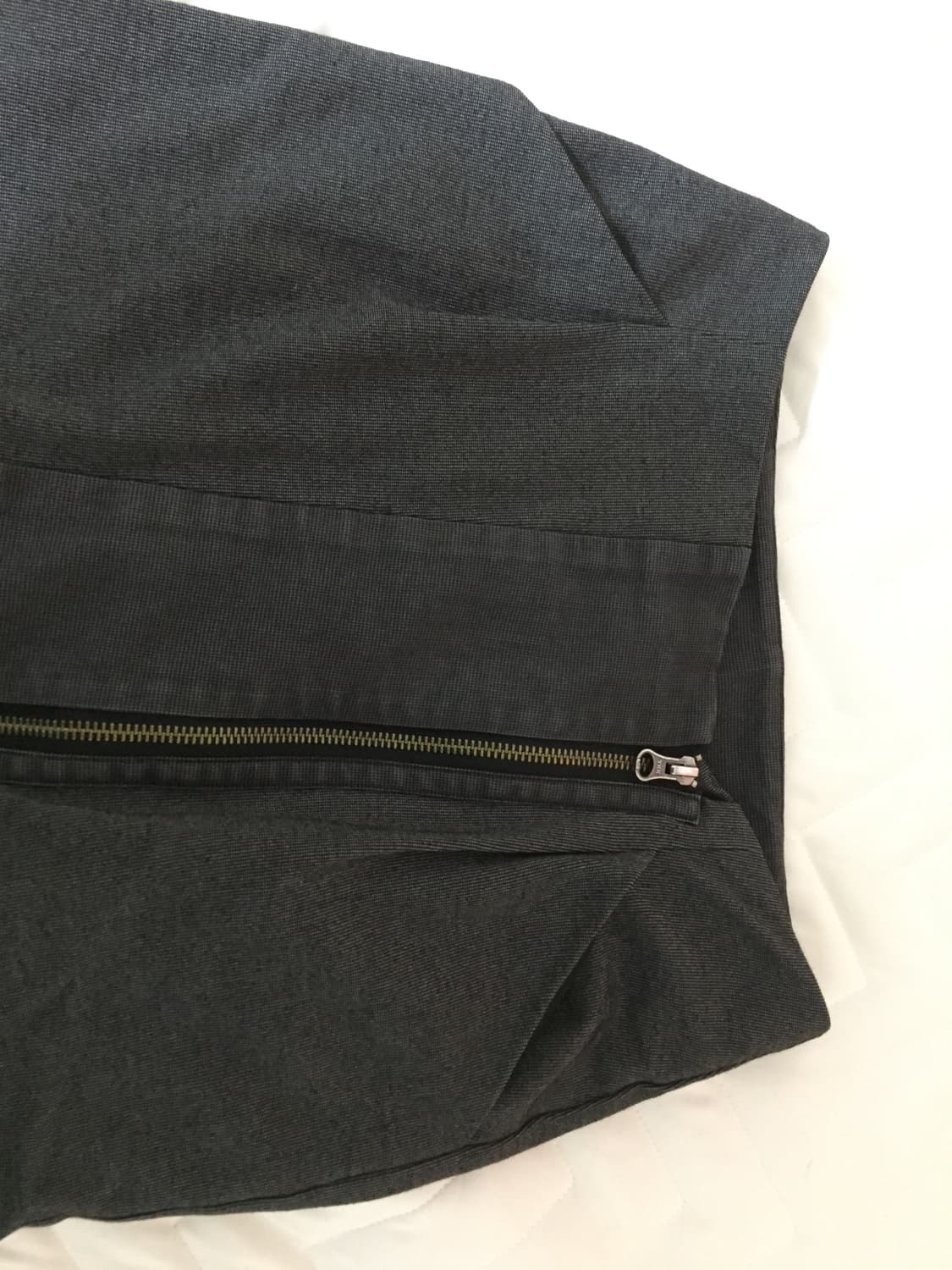 일본빈티지 사선지퍼 미디 스커트 꼼데 아방가르드 니혼진 오네갸루 샵페어리 상품이미지5