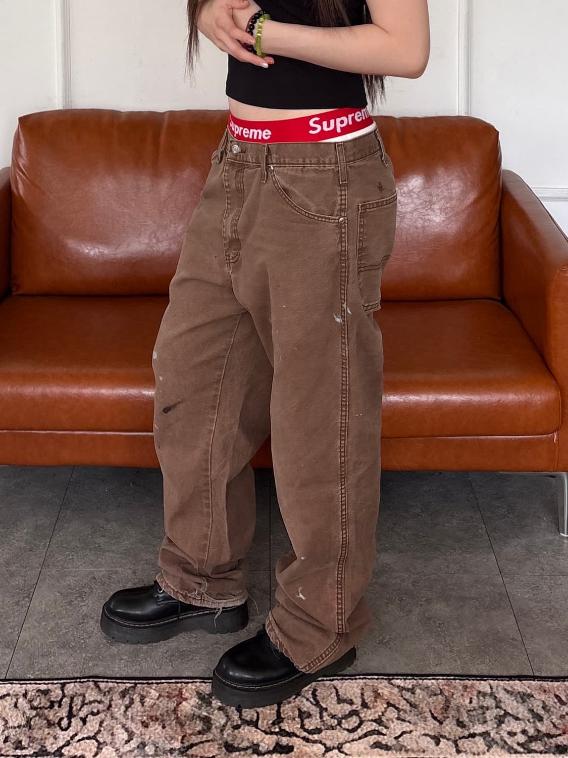 디키즈 워크팬츠 브라운 상품이미지3