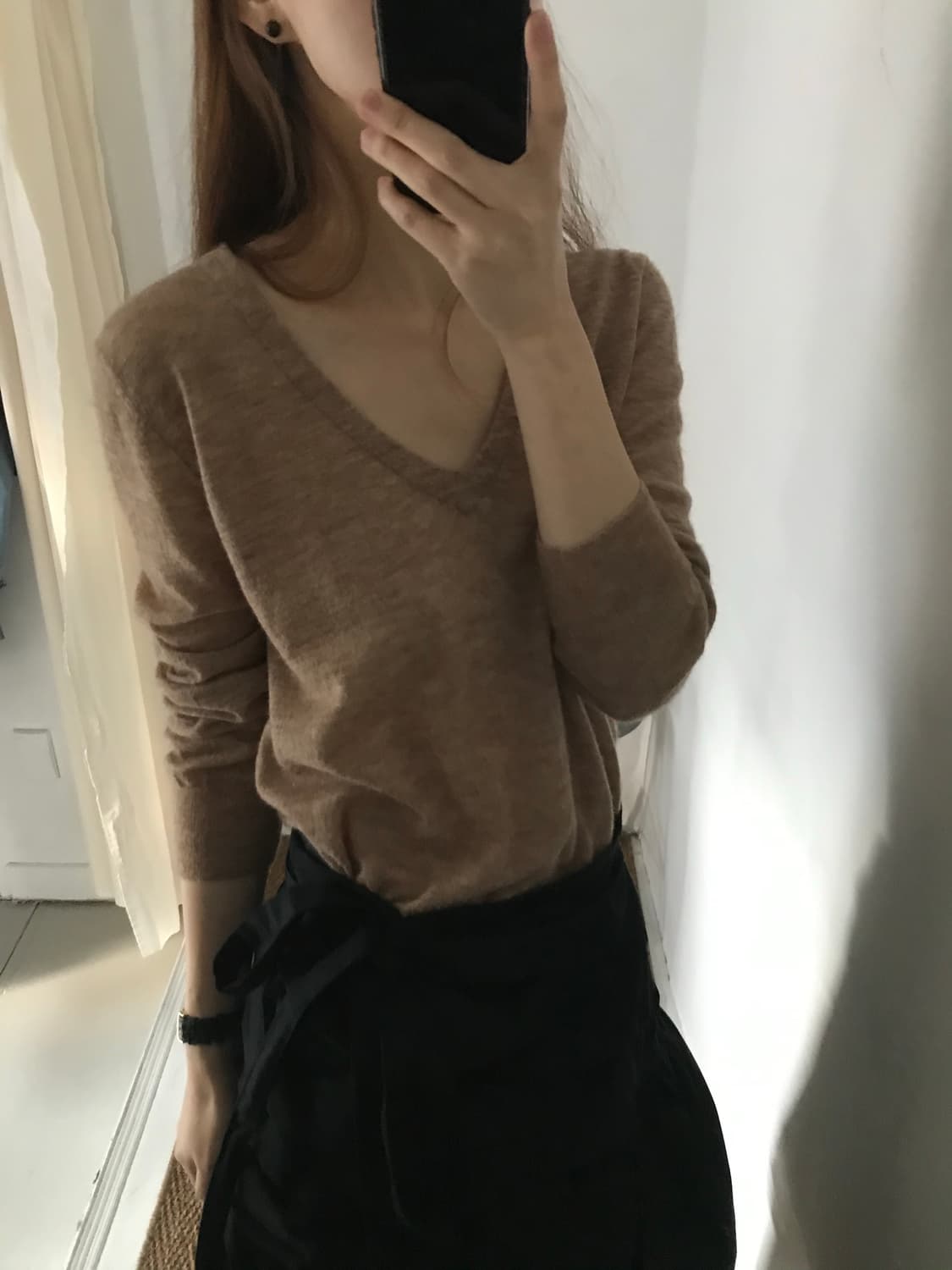 v-neck alpaca knit 상품이미지3