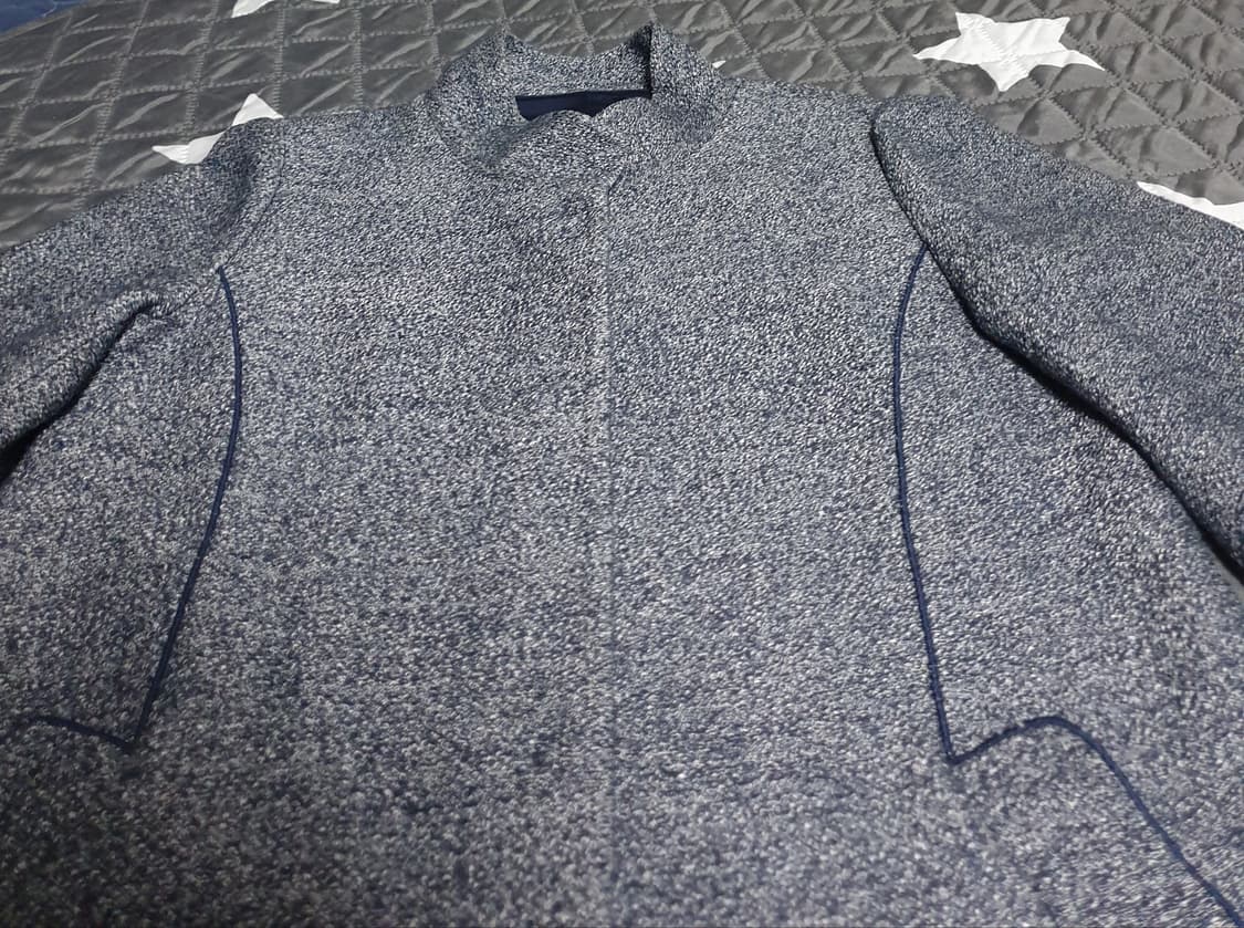 ANNE KLEIN 제팬원사 트위드 울 코트 네이비 (55) 상품이미지2