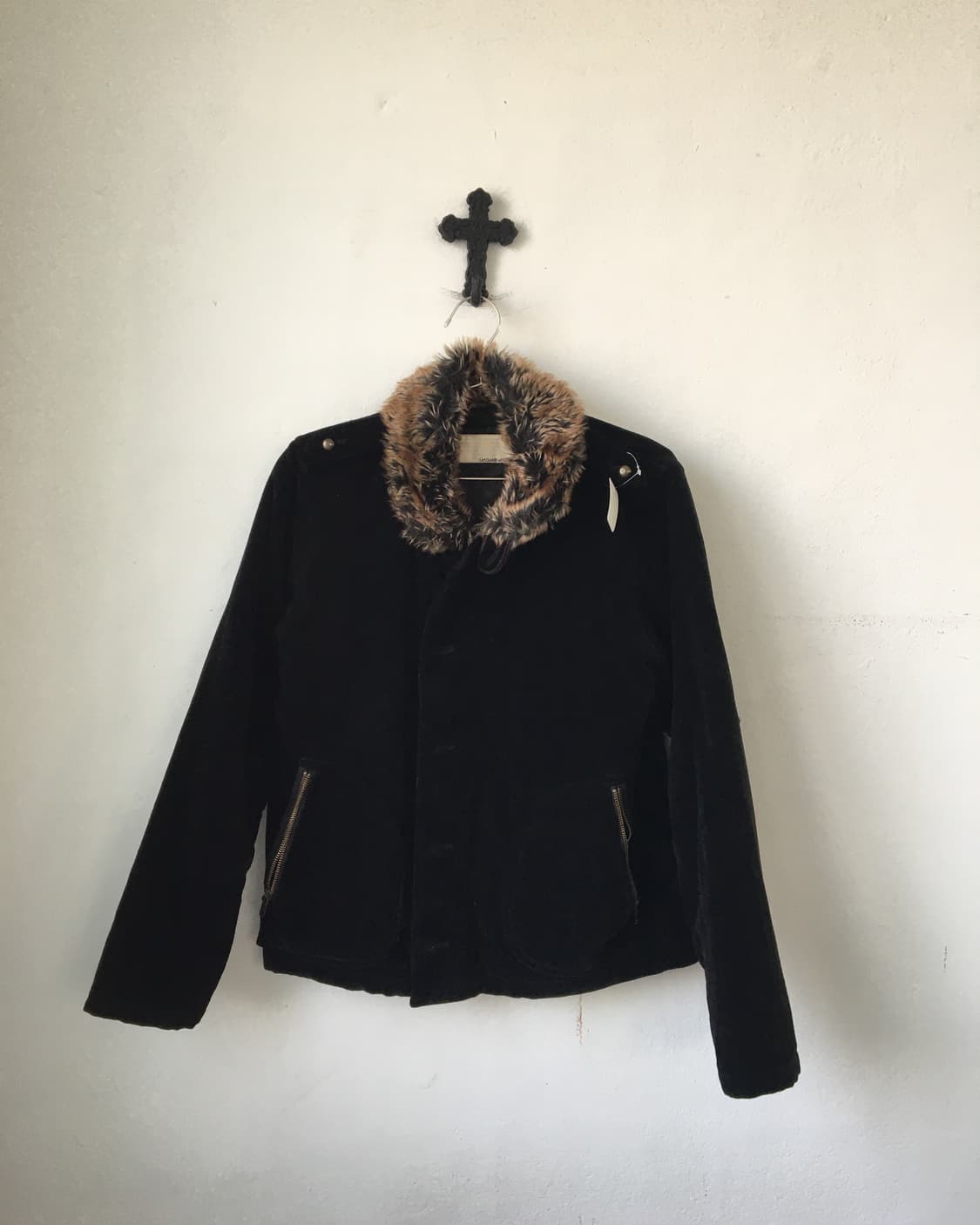 Fur collar point jacket 상품이미지2