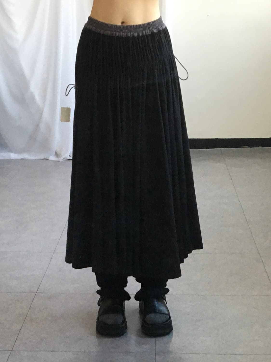 Shirring point long skirt 상품이미지4