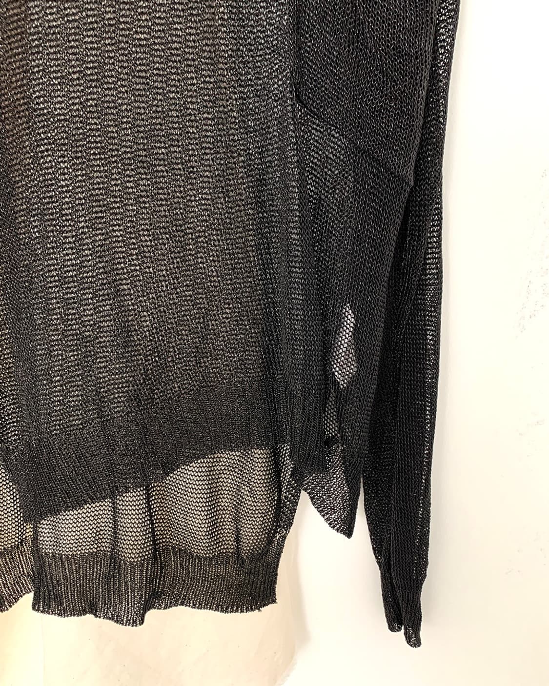 Feminine black net long sleeve 상품이미지9