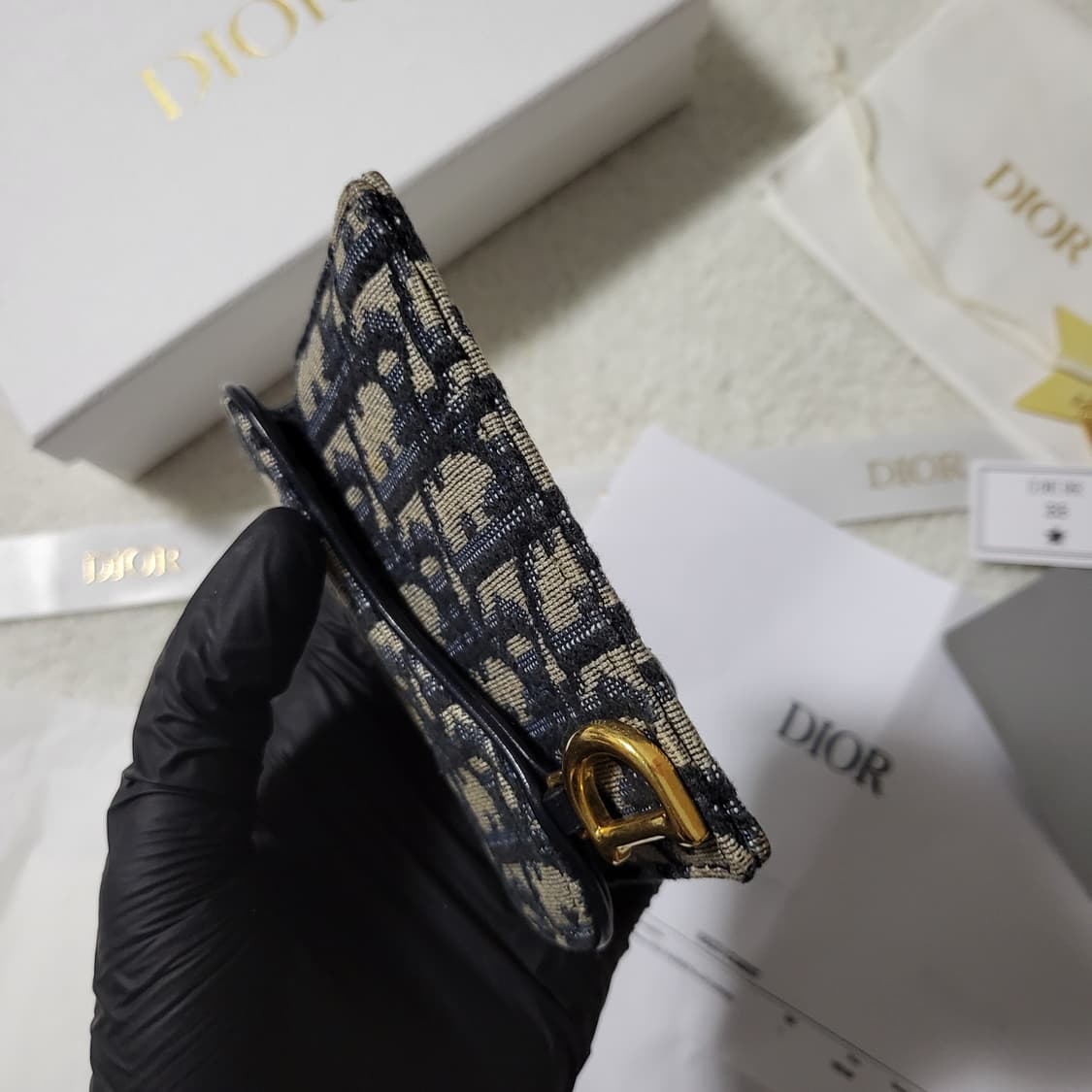 [새상품급/풀구성] 디올 오블리크 새들 카드지갑  상품이미지9