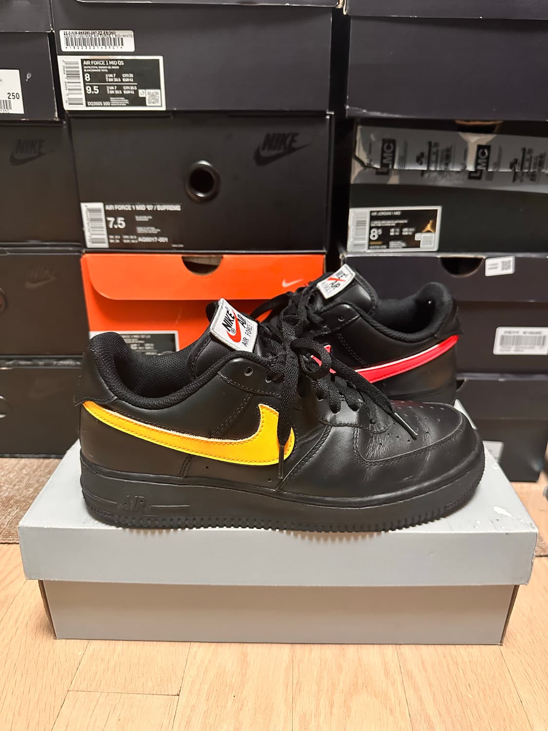 나이키 에어포스 1 로우 스우시 팩 올스타 2018 블랙 상품이미지2