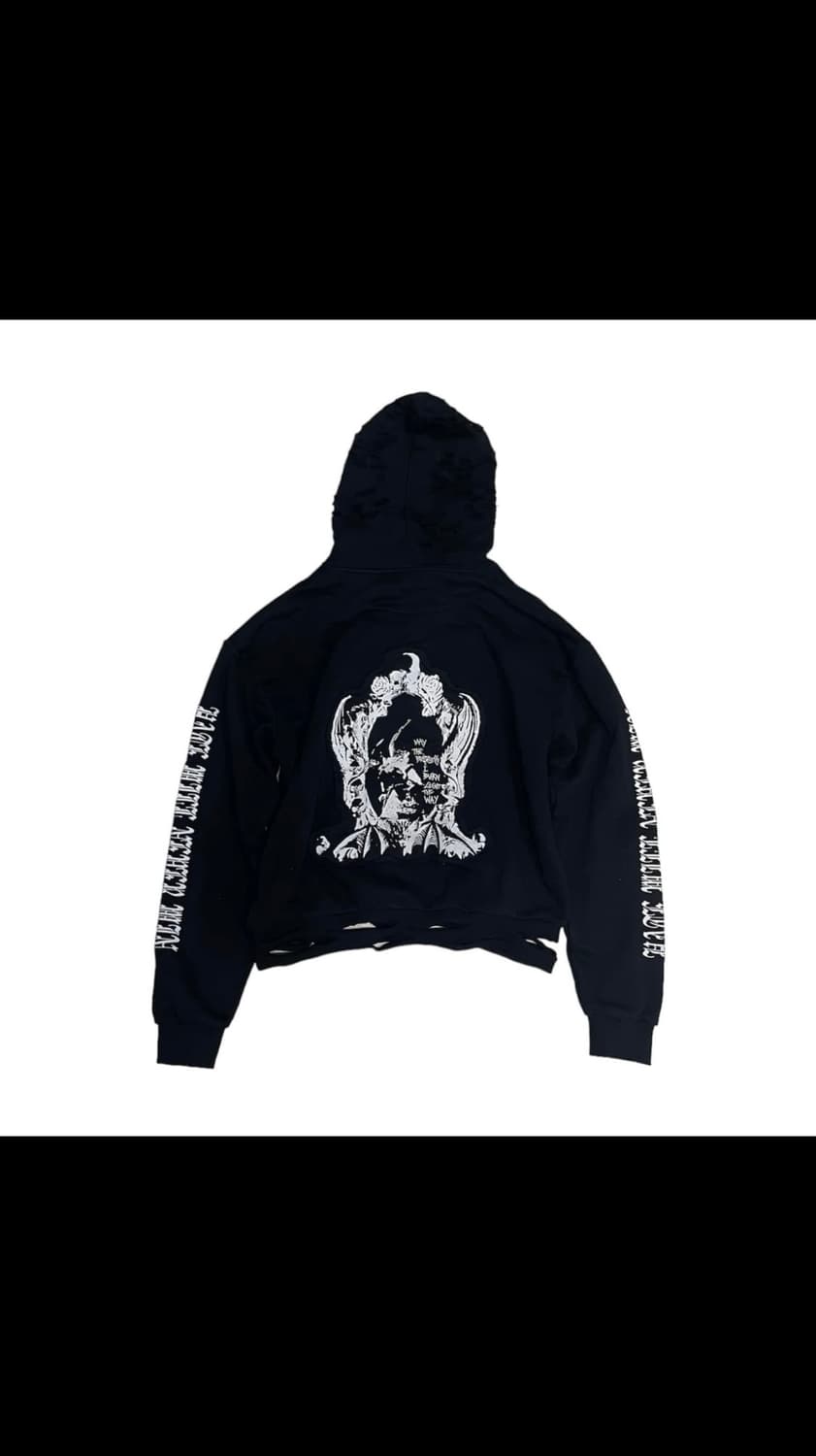 언더마이카 느낌 스터드 그런지 펑크 후드 상품이미지4