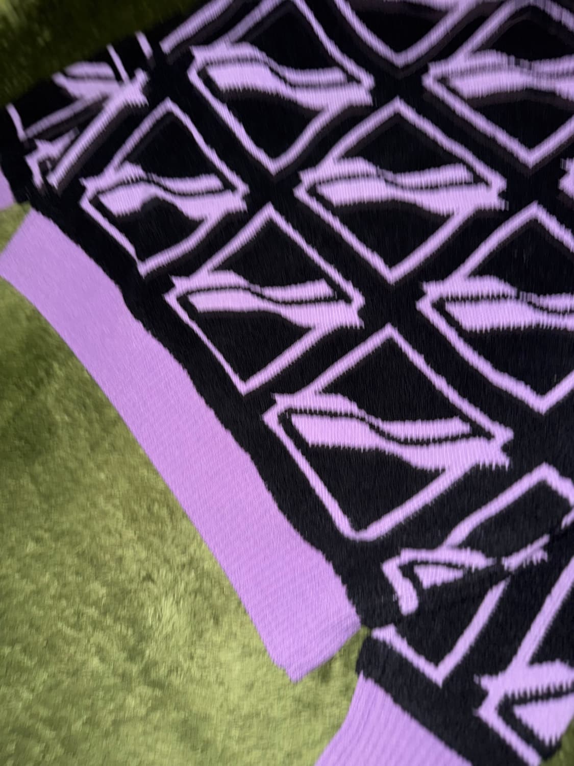 [M] We11done 웰던 스퀘어 로고 플리스 파일 니트 상품이미지9