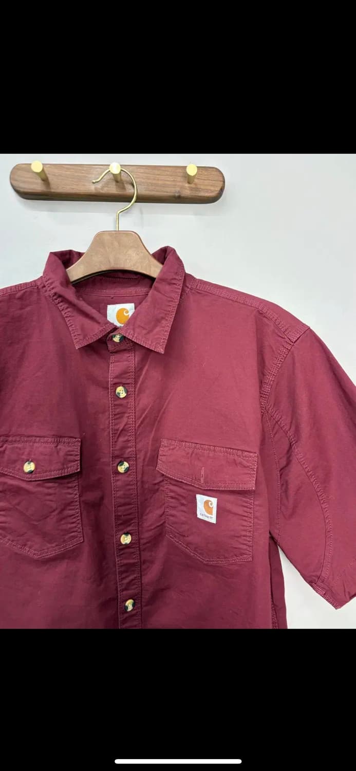 칼하트 버건디 레귤러핏 셔츠 H1235 상품이미지3