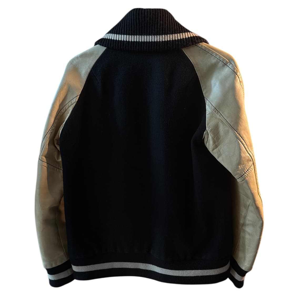 08aw 넘버나인 바시티 자켓 블랙 상품이미지3