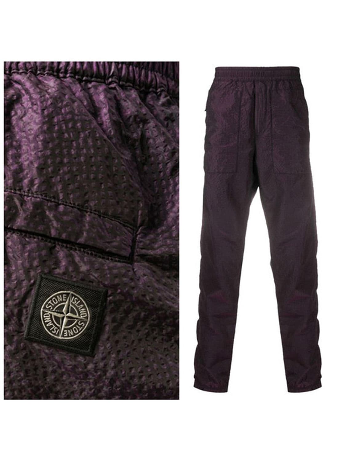 스톤아일랜드 블랙퍼플 나일론팬츠 상품이미지1