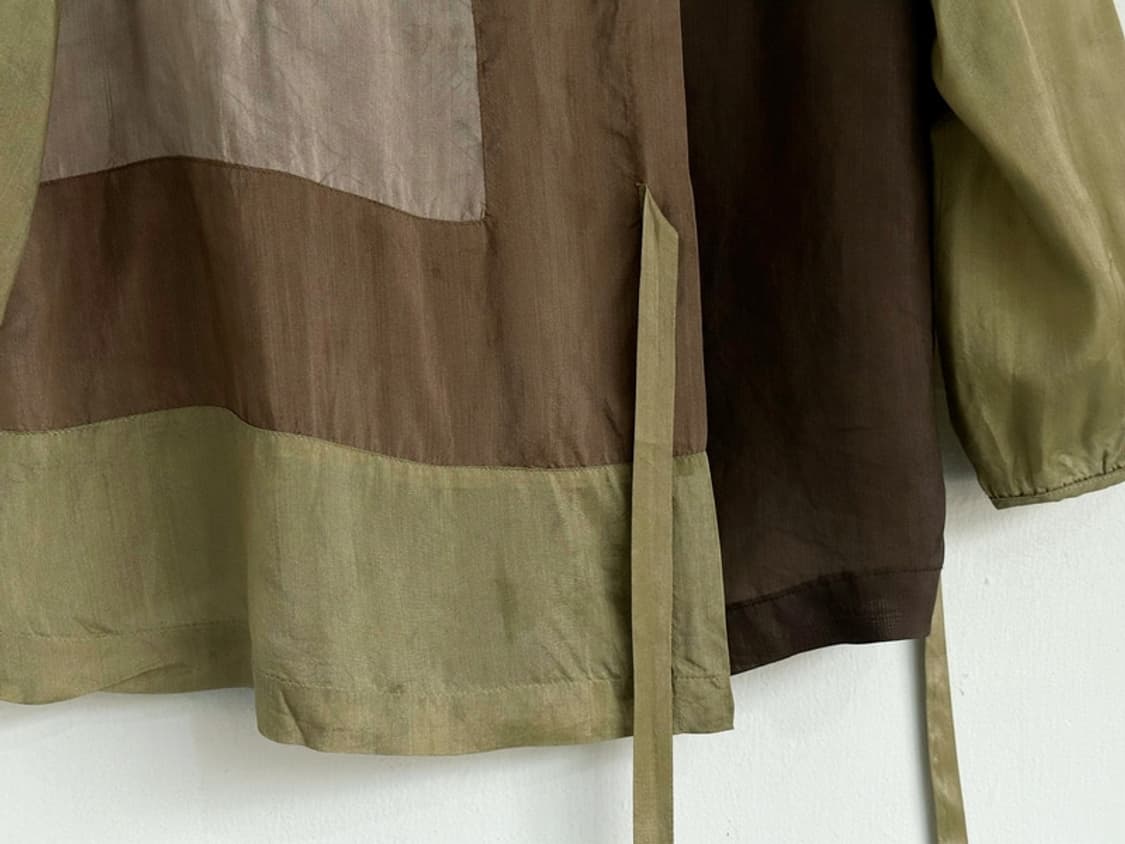 Panel light fabric design blou 상품이미지2
