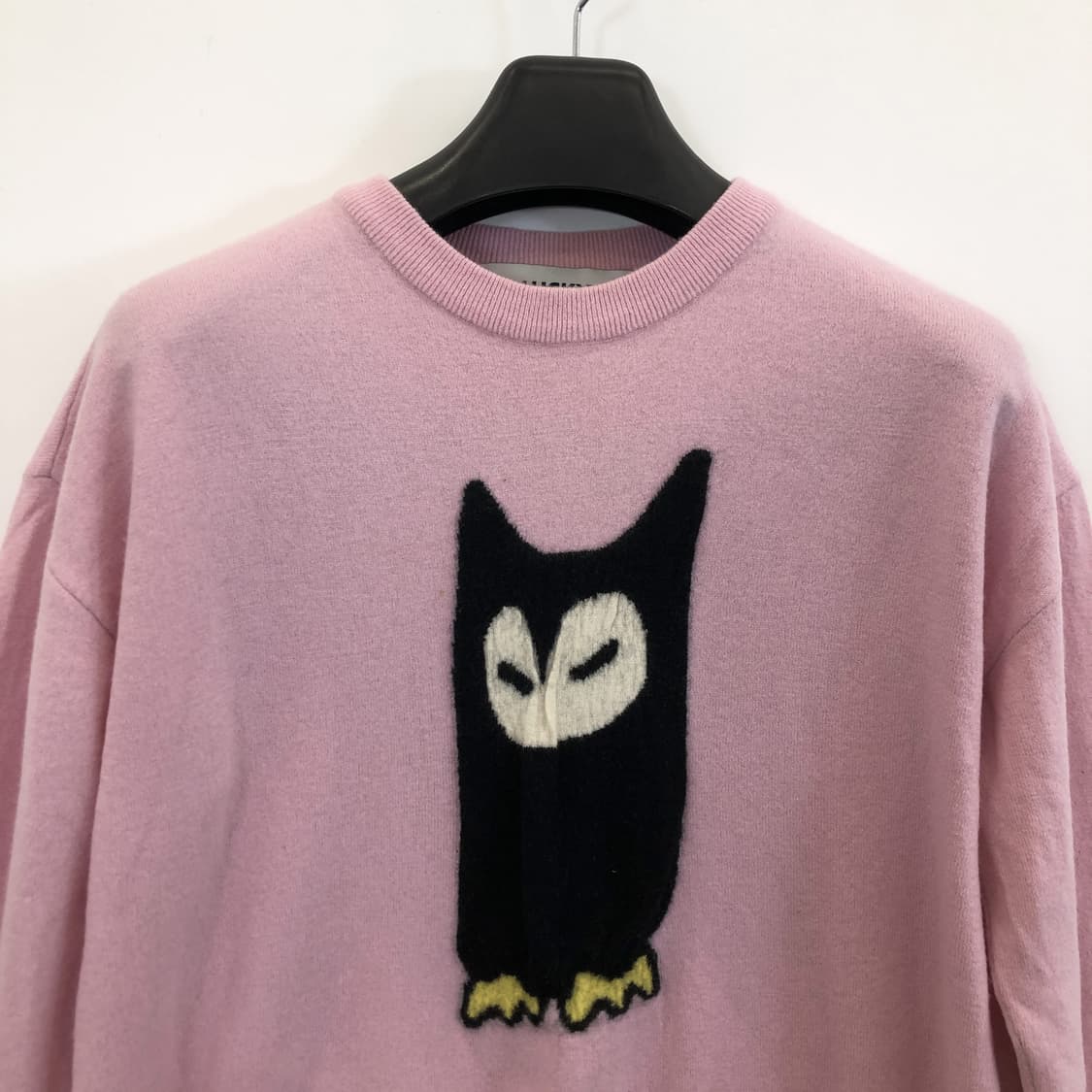 럭키슈에뜨 핑크 울 100% 부엉이니트 FREE  상품이미지2