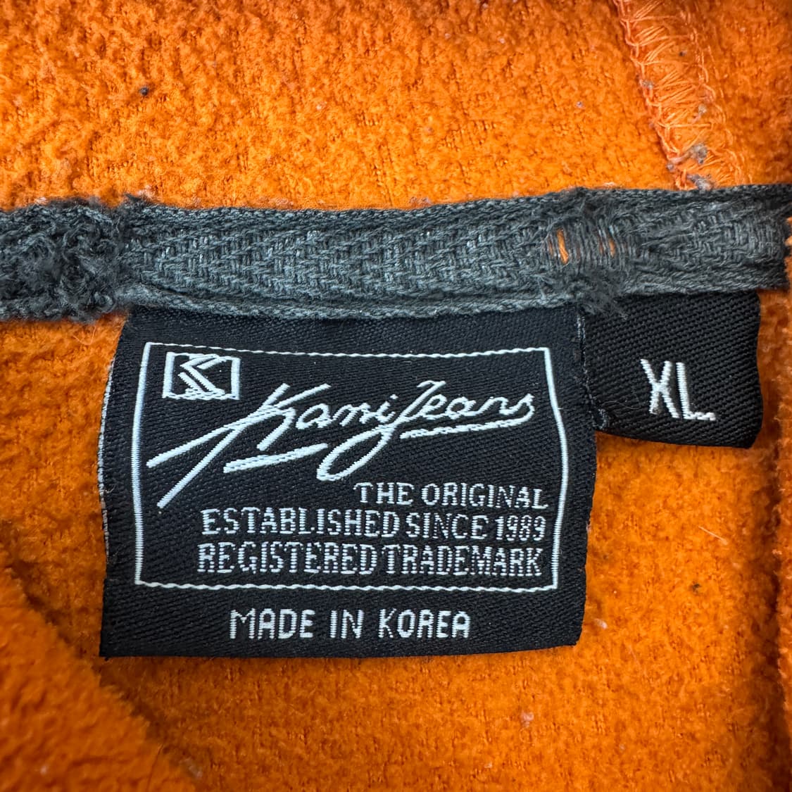 칼카니 빅로고 올드스쿨 플리스 오버핏 후드티 상품이미지5