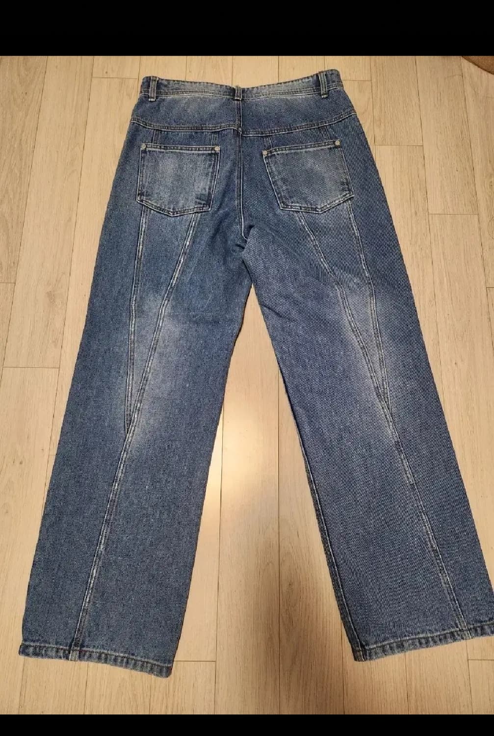 앤더슨벨  시에나 패널 와이드 레그진  33 상품이미지7