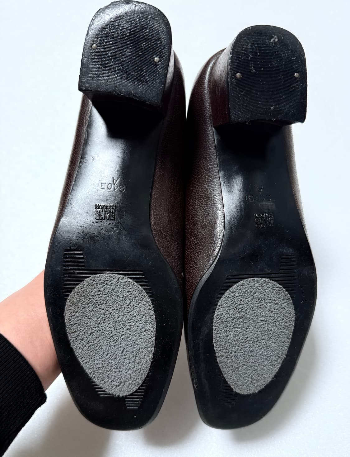 닥스 DAKS 가죽 로퍼 힐 / 브라운 240 상품이미지8