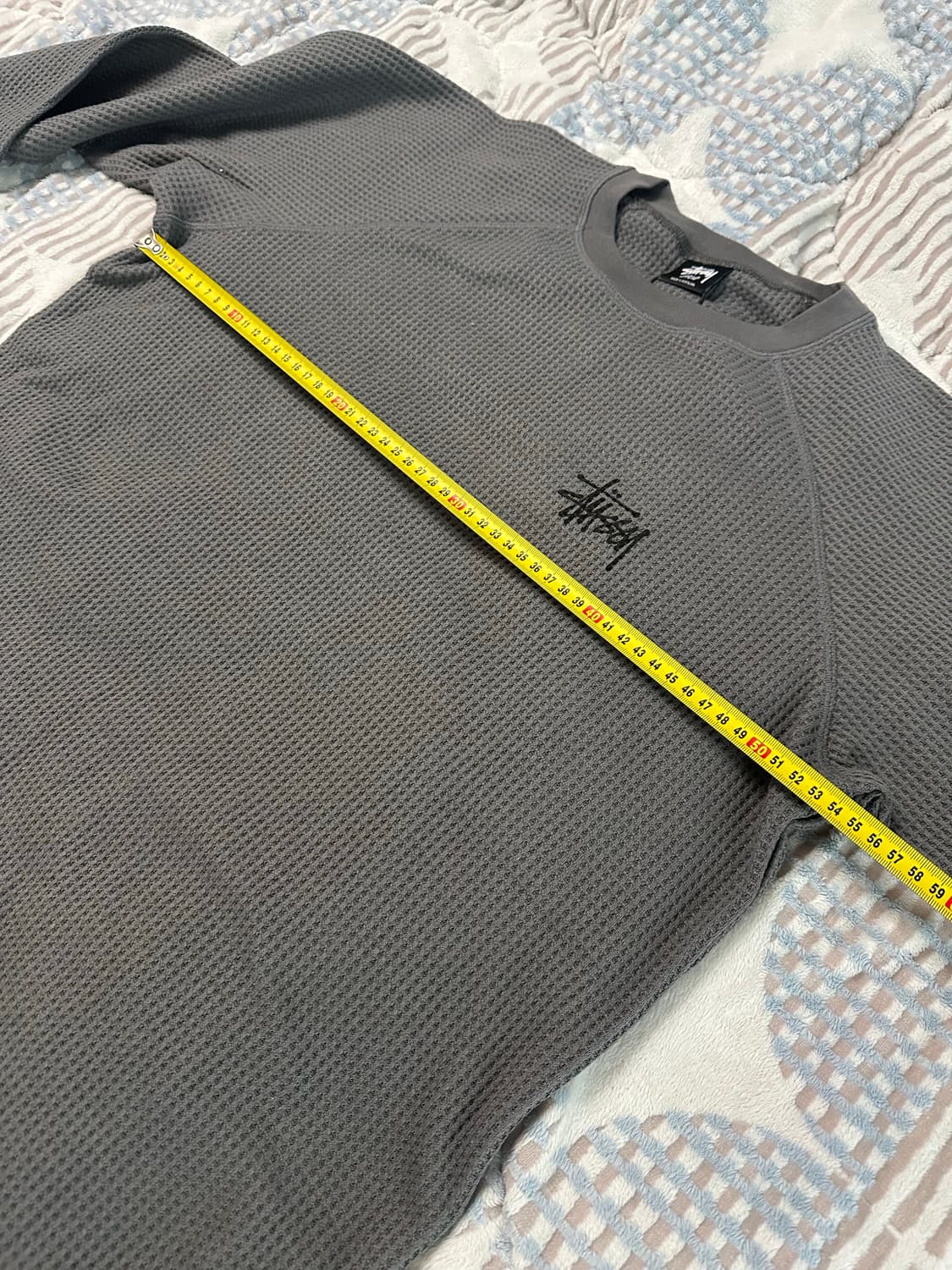 (L)스투시 와플 니트 롱슬리브 차콜 상품이미지4