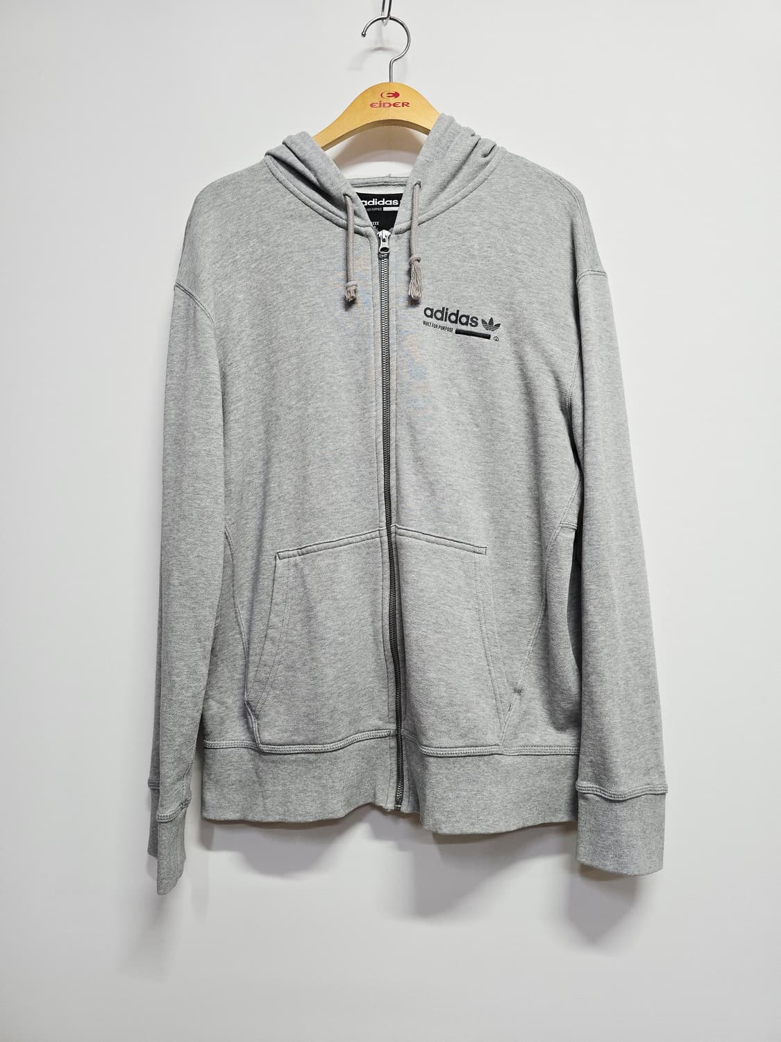 아디다스  kaval 그레이 기모 후드집업' 상품이미지1