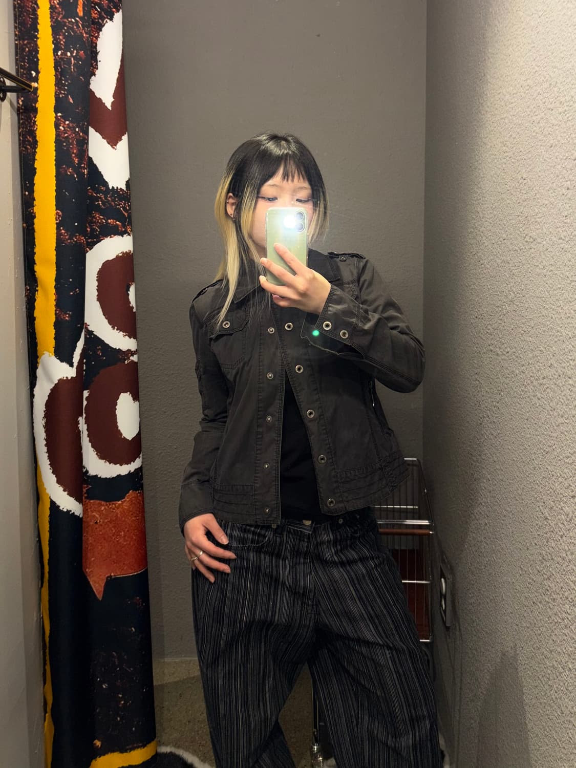 빈티지 자수 스냅 셔츠 상품이미지7