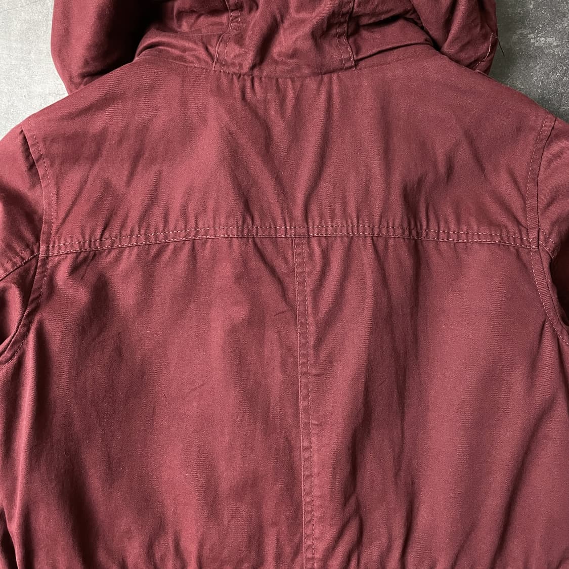 GARAGE 빈티지 와인 퀄팅안감 후드파카 A00336 상품이미지7