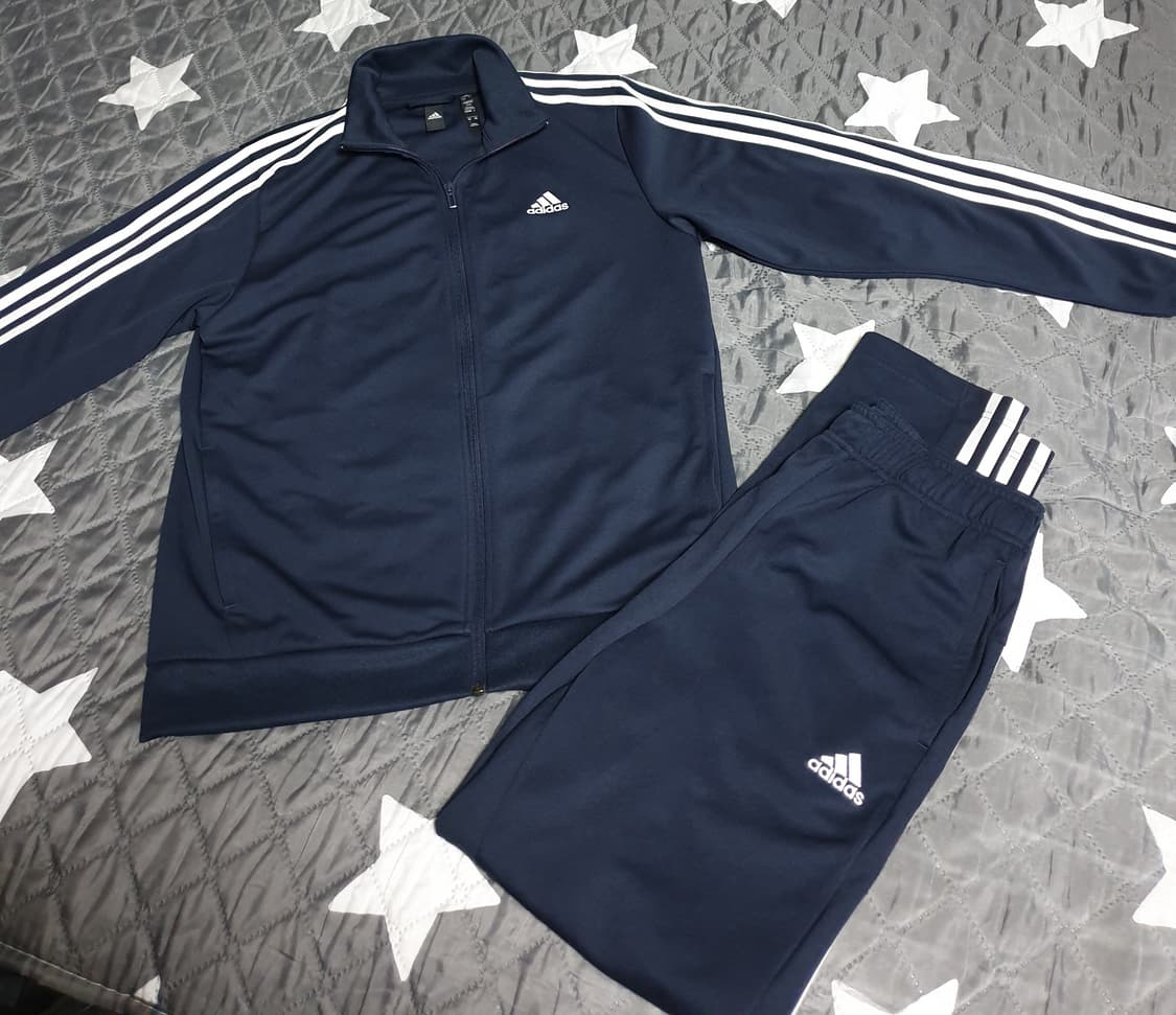아디다스 3선 WU 져지 셋업 네이비 (상의:L 하의:M) 상품이미지1
