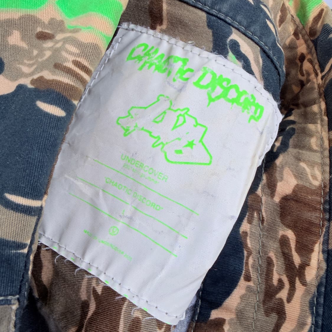 언더커버 01SS CHAOTIC DISCORD 아카이브 셔츠 상품이미지6