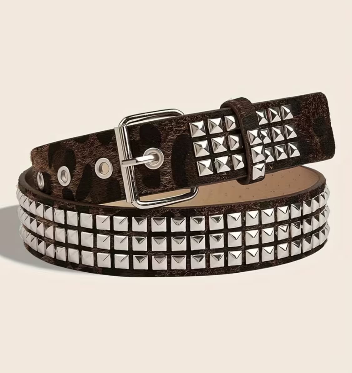 레오파드 스터드 벨트 상품이미지2