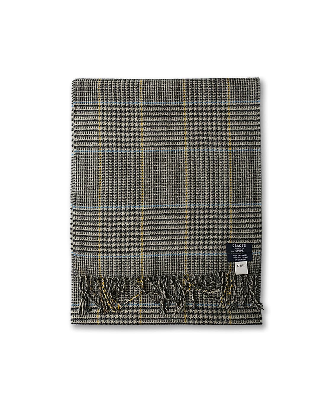 드레익스 [Drake's] 빈티지 클래식 체크 캐시미어 100 머플러 상품이미지2