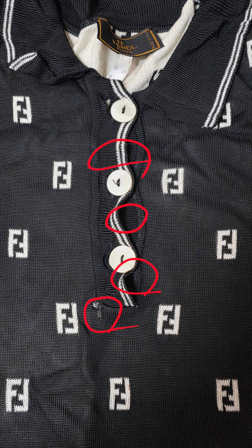 FENDI 펜디 정품 주카로고 반팔 니트 55 상품이미지7