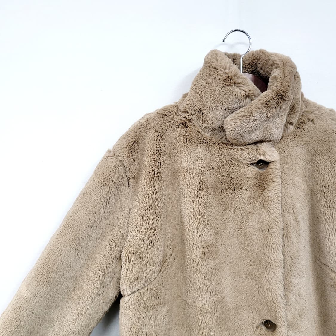 Maje 마쥬 마룬 롱 퍽스 퍼코트 상품이미지5