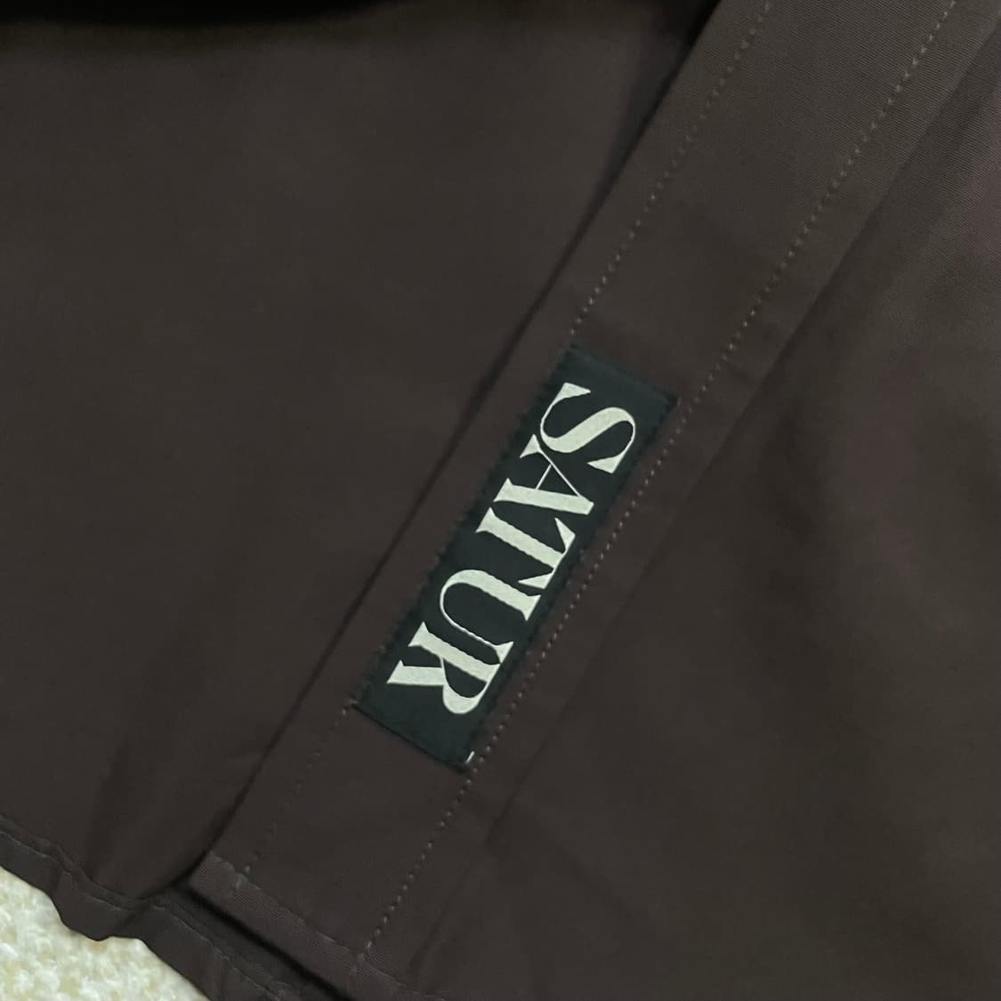 세터 Satur 우먼스 슬림 셔츠 브라운 상품이미지3