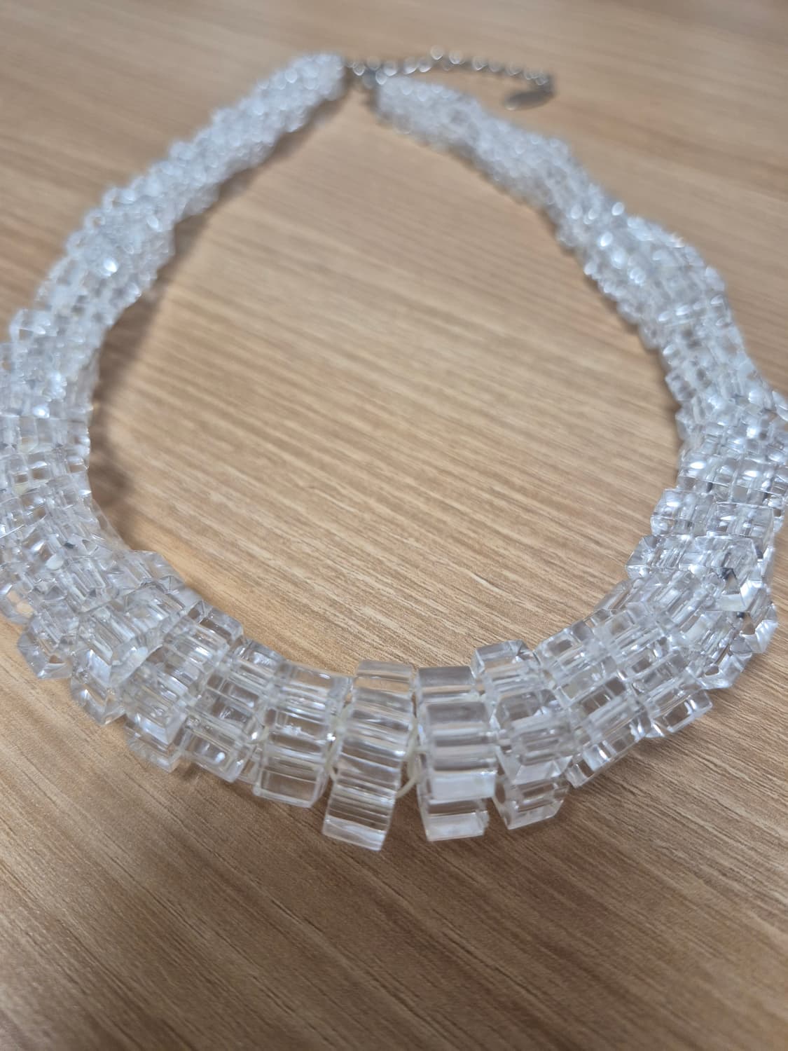 Vintage 큐브 크리스탈 비즈 목걸이 상품이미지2