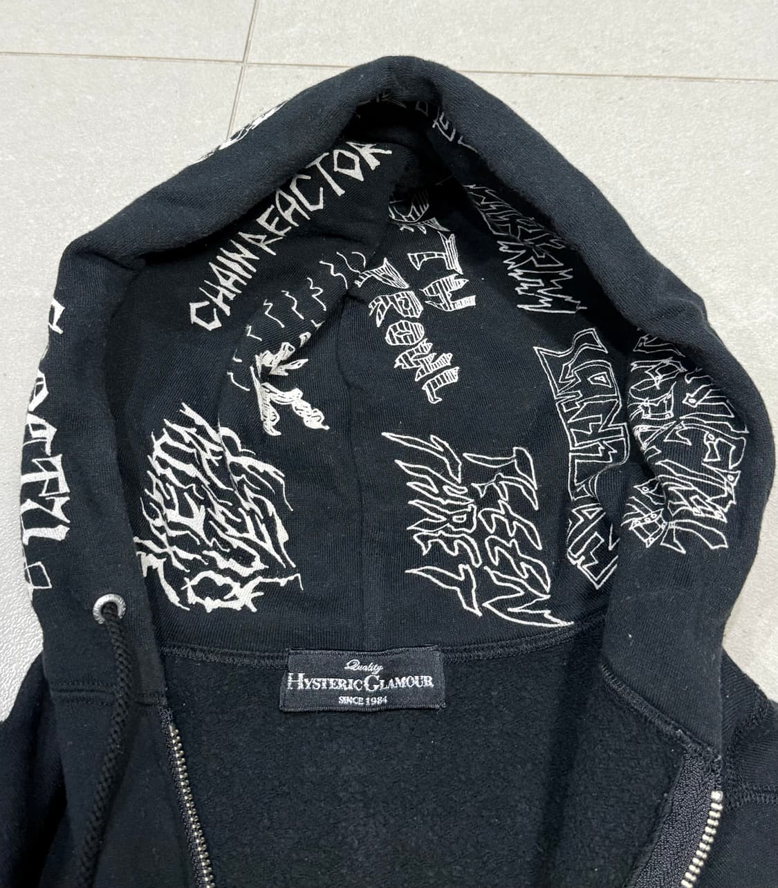 히스테릭 글래머 아카이브 전신 타투 후드 집업 자켓 상품이미지4