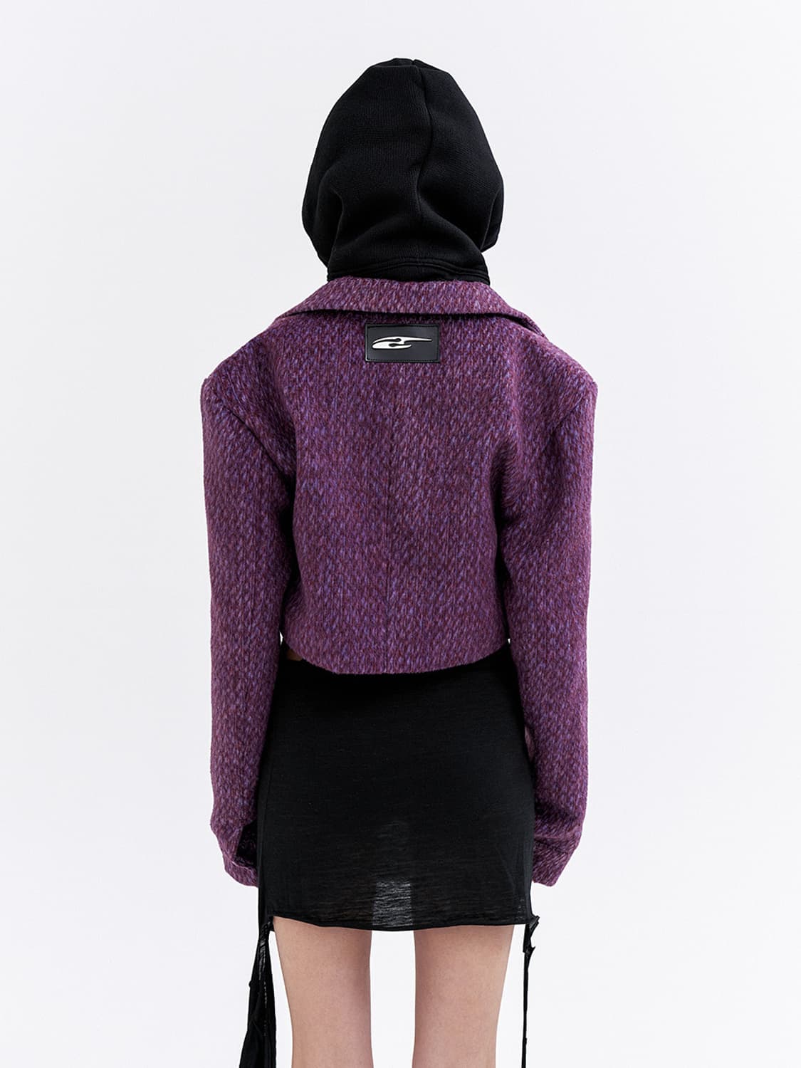 FLAP-POCKET CROPPED JACKET PURPLE 상품이미지3