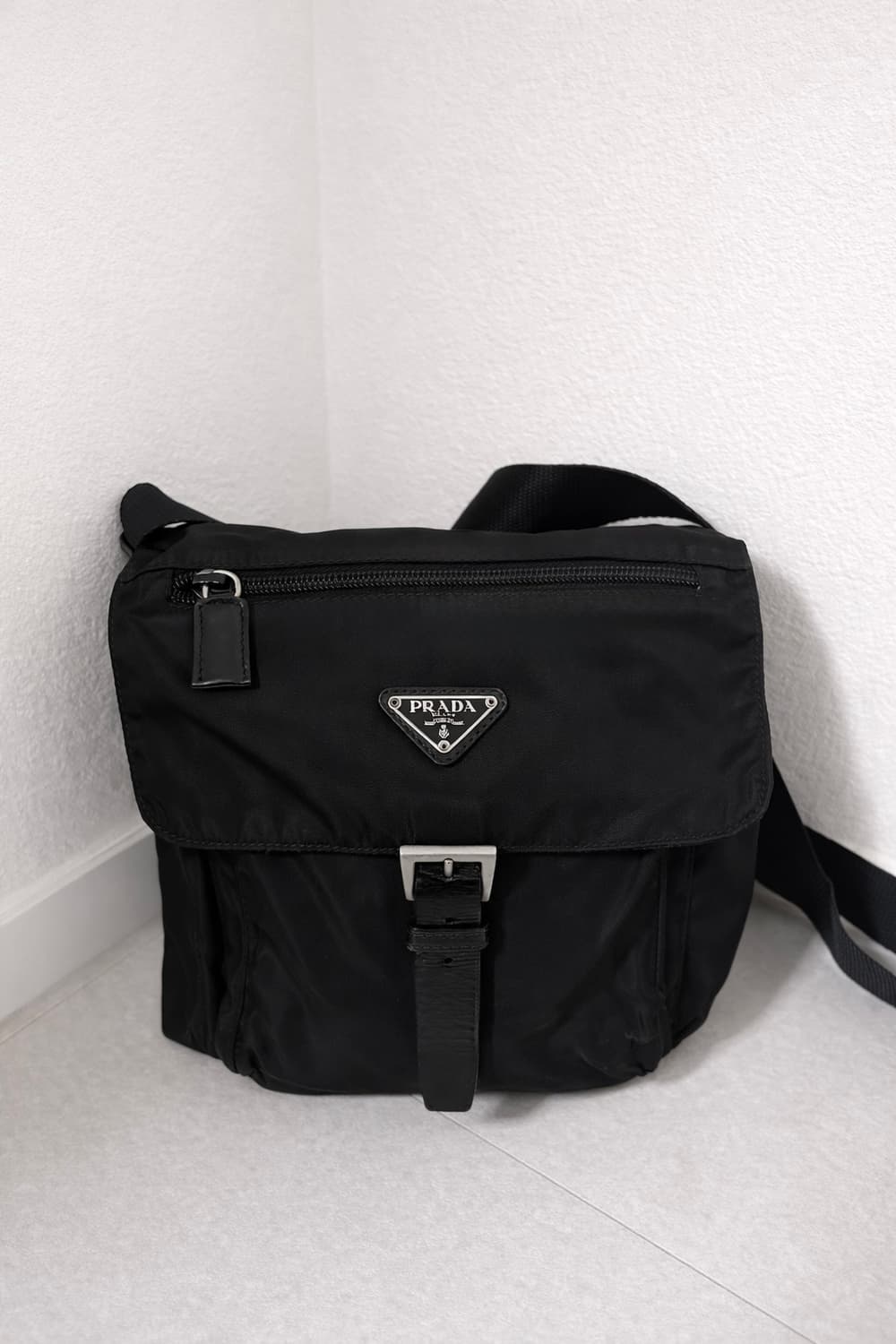 (Prada 정품) 프라다 블랙 포코노 숄더백 상품이미지1