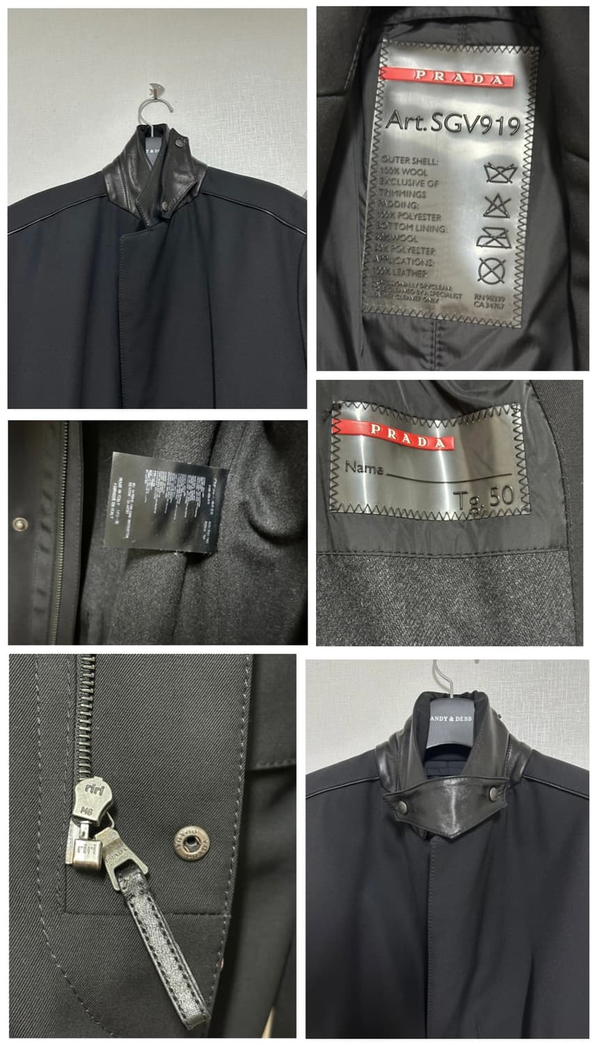Prada 2007fw Sports 리나일론 싱글 코트 (50size) 상품이미지3