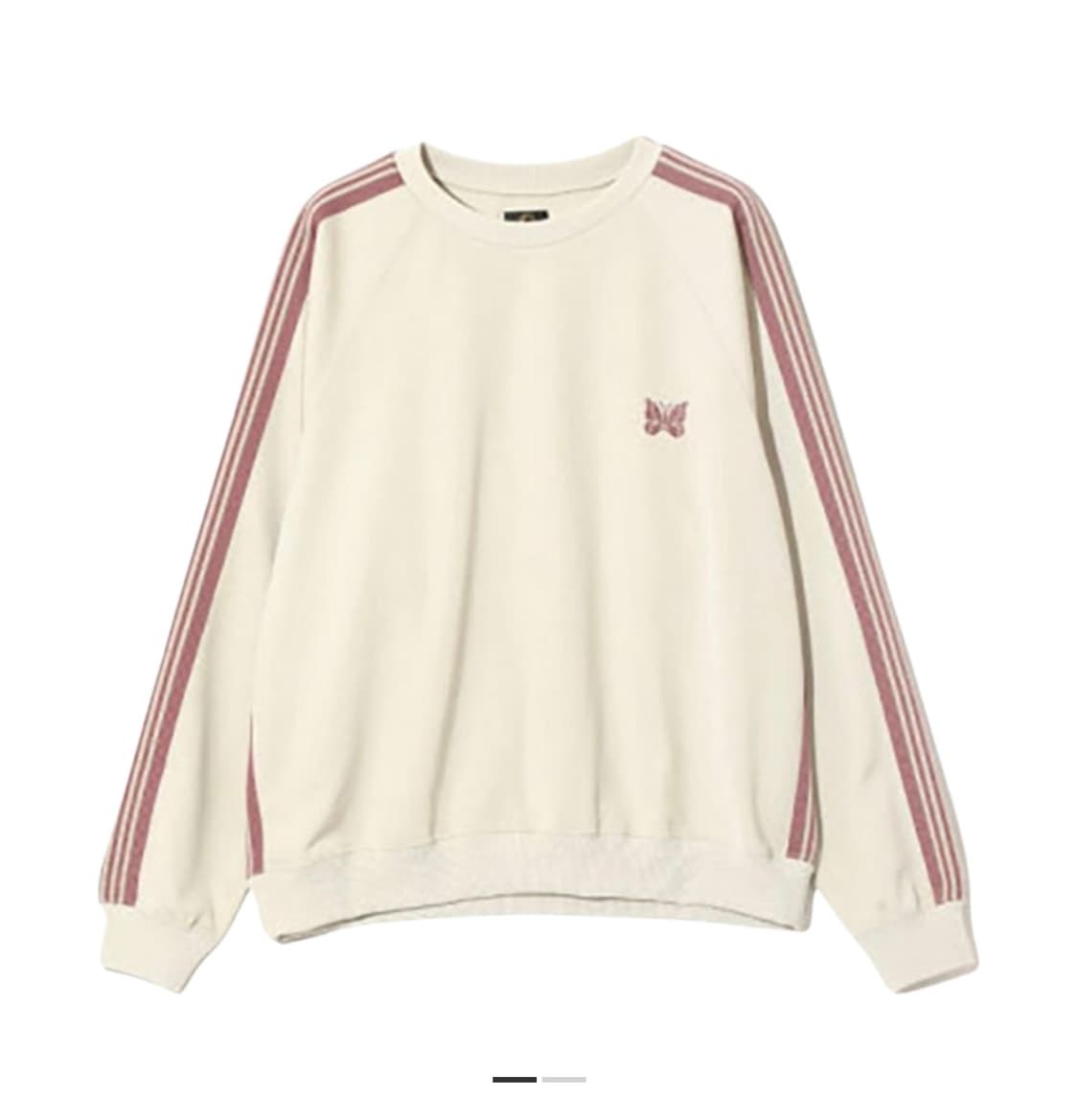 니들스 폴리 스무스 트랙 크루넥 맨투맨 아이보리L 상품이미지1