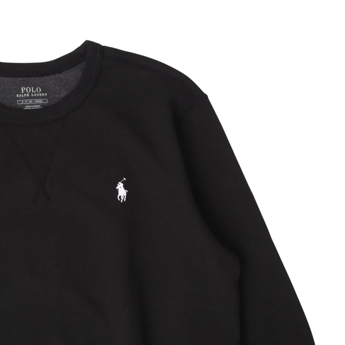 폴로 랄프로렌 블랙 코튼 폴리 스웻셔츠 맨투맨 상품이미지3