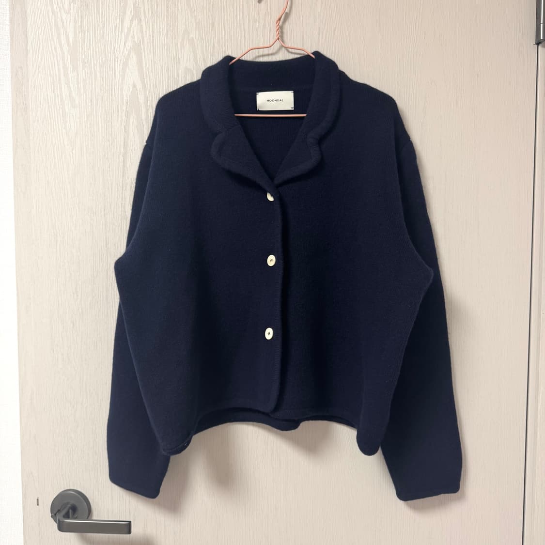 문달 collar 니트 자켓 상품이미지2