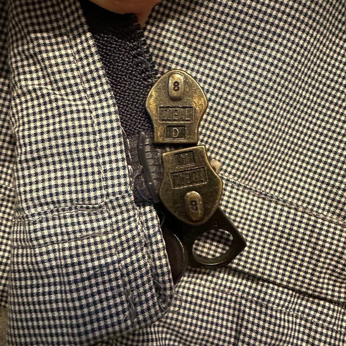 Navy 올메텍스 하운드투스 패턴 재킷  상품이미지5