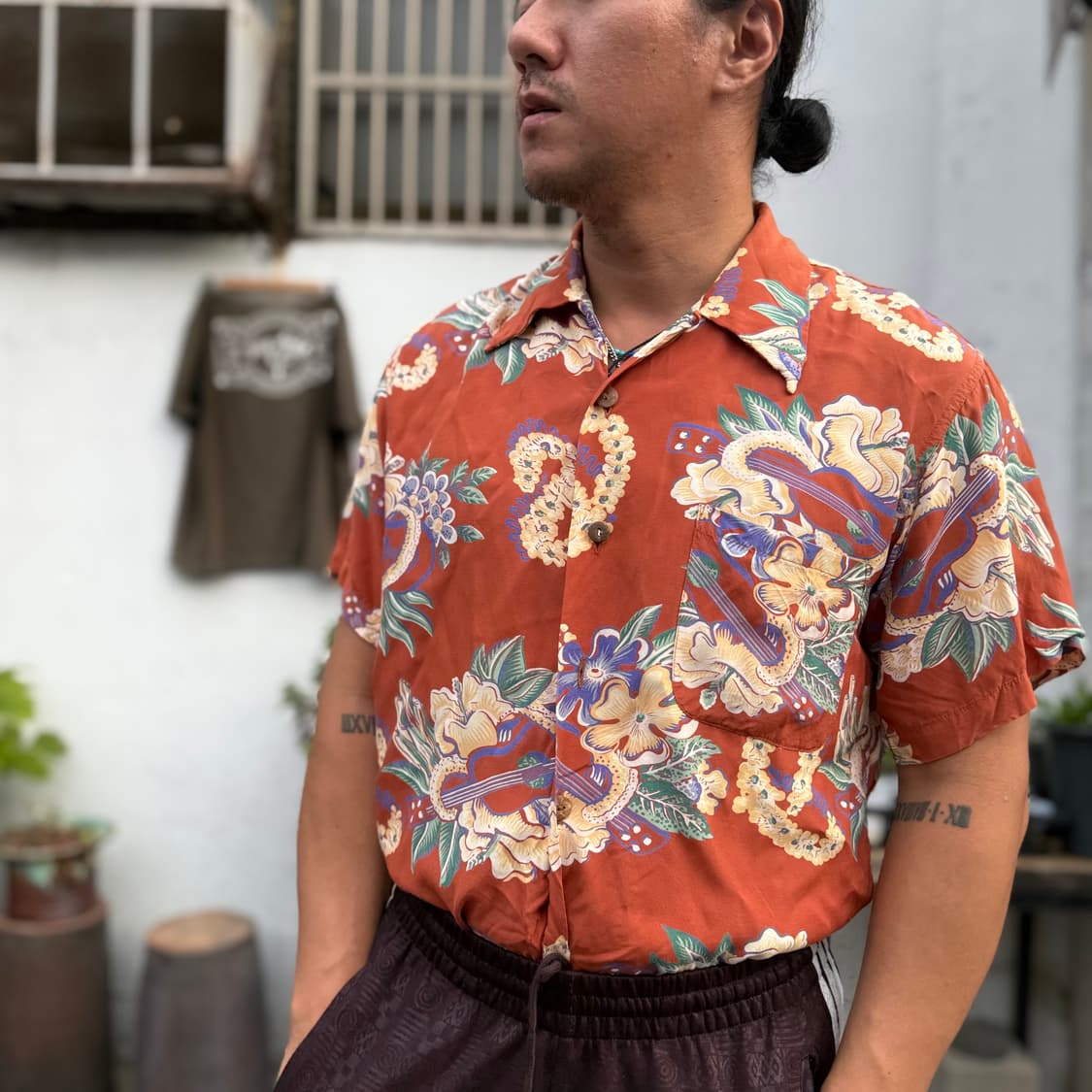 썬서프 레이온 하와이안셔츠 M 상품이미지9