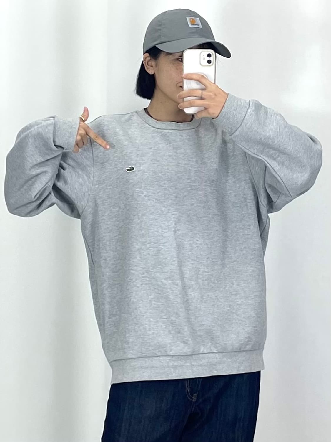 [XL]라코스테 그레이 맨투맨 CK9758 상품이미지3