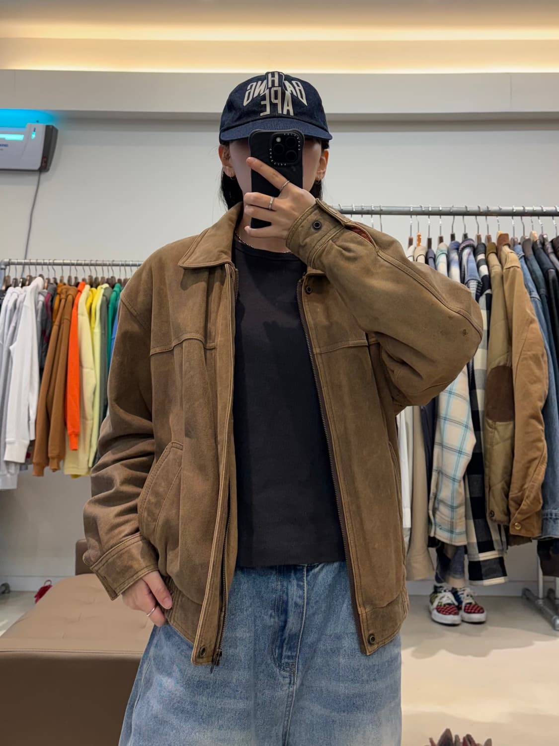 산토리 커피보스 음각 레더자켓 상품이미지7